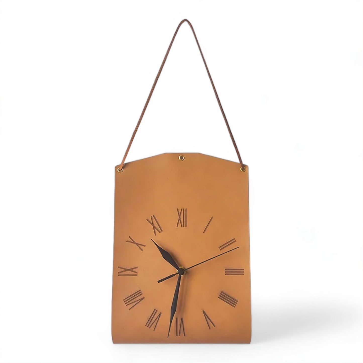 Leather Look Wall Clock